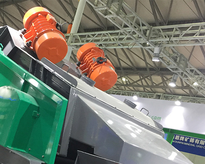 振動電機用於脫水篩