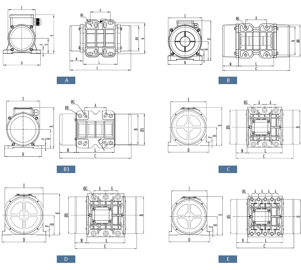 振動電機型号參數